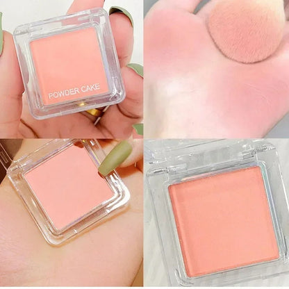 Face Blusher Matte Natural Cheek Tint Brighten Face Waterproof Face